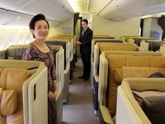 review singapore airlines boeing 777 business class